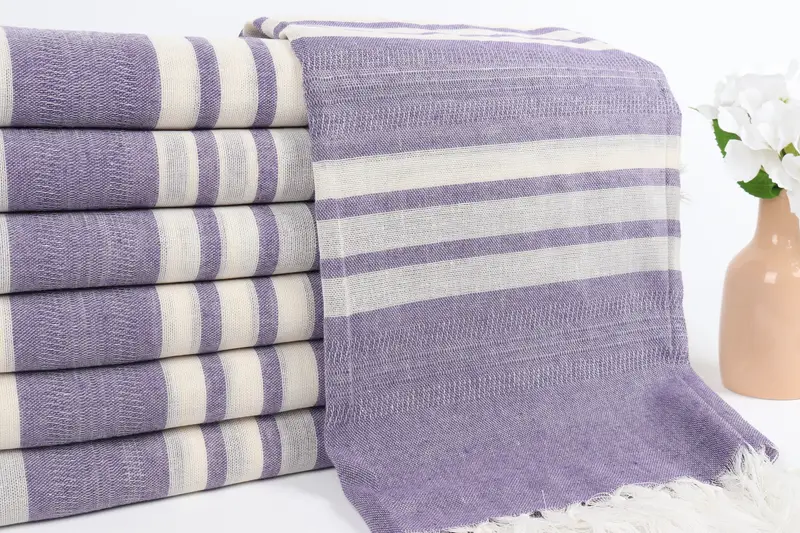 Best Wedding Gift, Custom Bath Towel, Sand-resistant towel, 68x40 Cotton Striped Towel, Handmade Gift, Mother Of The Groom Gift, Quick-dry peshtemal - 2