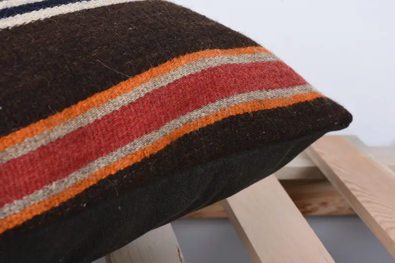 Accent Cushion Cover, Interior Designer Pillow, 12x24 Red Pillow, Antique Pillows, Tribal Pillow, Throw Kilim Pillow, Cushion - 7
