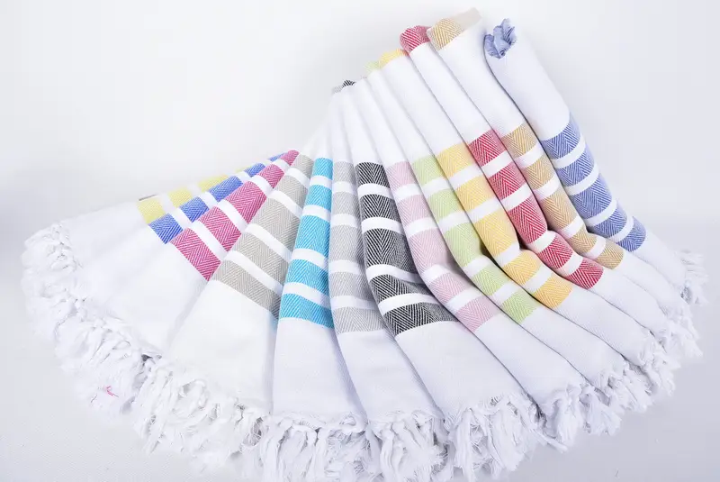 Bridal Shower Gift, Bachelorette Party Gifts, Grandma Gift, 70x40 Cotton Herringbone Towel, Turkish Beach Towel Personalized, Bridesmaid Gift Towel - 4