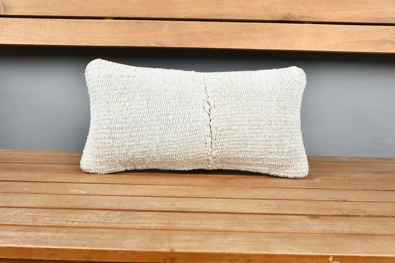 8x16 Beige Cushion, Turkish Pillow, Pillow Sham, Kilim Cushion Sham, Vintage Kilim Throw Pillow, Luxury Cushion Cover, Traditional Cushion Case - 6