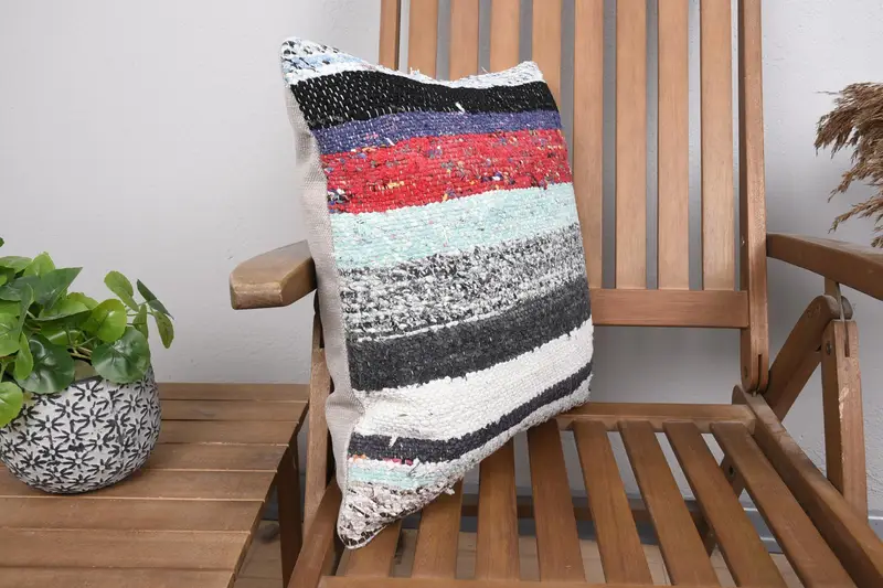 Cushion Case, Pattern Throw Pillow, Boho Pillow Sham Cover, Boho Pillow, Bohemian Cushion Pillow Sham, 18x18 Red Cushion Case, Antique Pillows - 2
