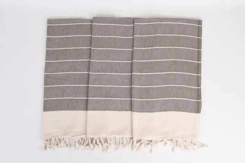 Monogram el havlu, özelleştirilmiş Türk havlu, 36x16 pamuklu çizgili havlu, Noel hediyeleri, onun için kişiselleştirilmiş hediye, özel el havlu, düğün iyilikleri - 7