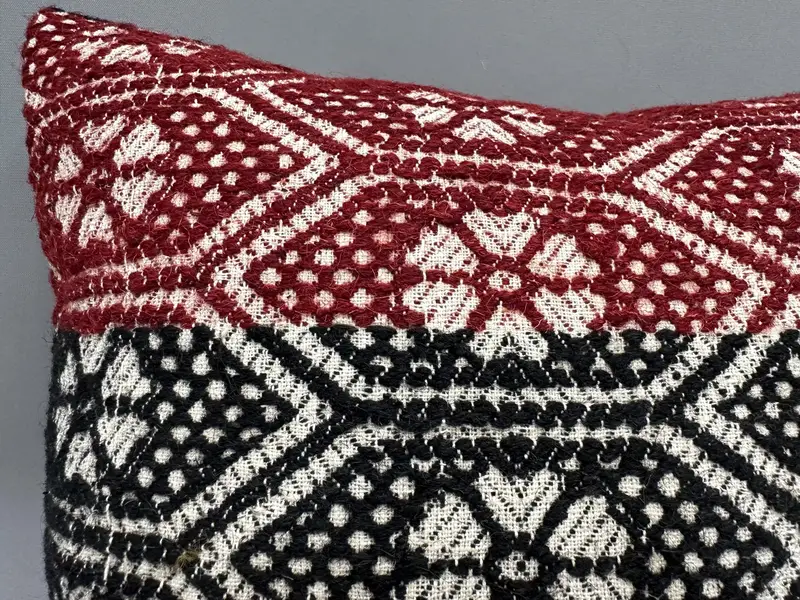 Antique Pillows, Gift Pillow, 18x18 Red Cushion Case, Home Decor Pillow, Patio Pillow Cover, Cozy Throw Cushion, Pillow Case - 5