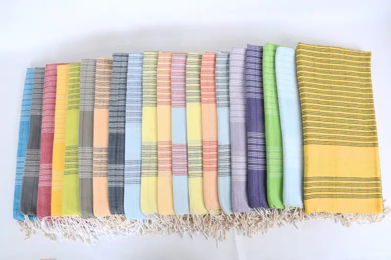 Gift Towel, Best Friend Gift, Beach Towel Bulk, 70x40 Cotton Striped Towel, Turkish towel bulk order for wedding gifts, Personalized Towel - 3
