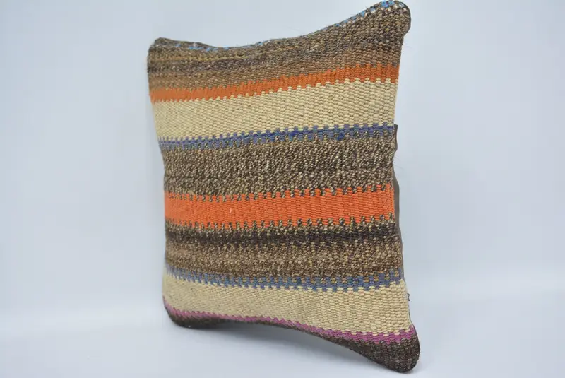 Geometric Embroidered Throw Pillow, 12x12 Inches Size Pillow - 4