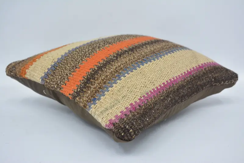 Geometric Embroidered Throw Pillow, 12x12 Inches Size Pillow - 6