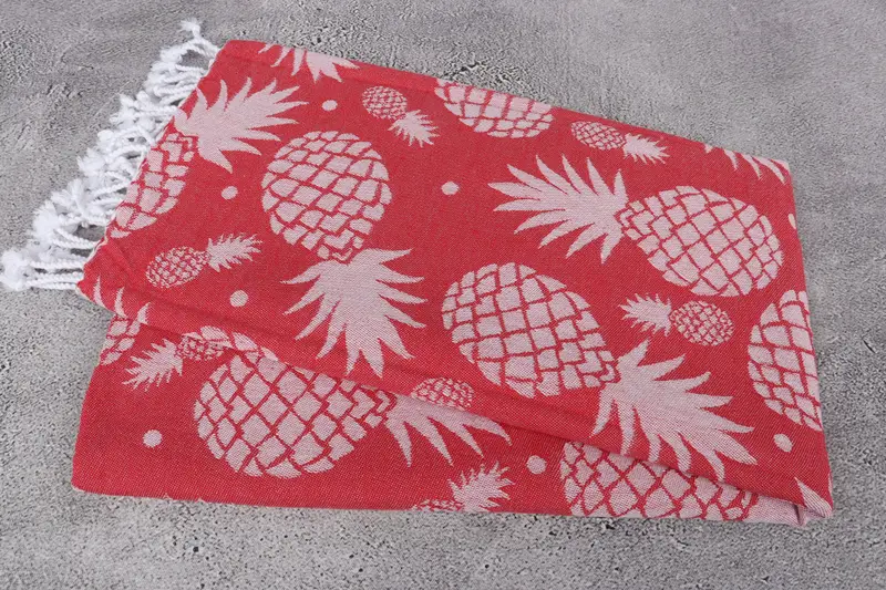 Home Decor Gifts, Bachelorette Party Items, Wedding Gift, Employee Gifts, 70x36 Cotton Pineapple Design Towel, Bridesmaid Gifts, Beach Towel Bulk - 7