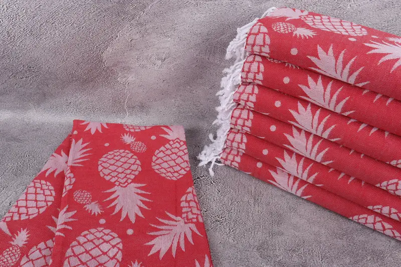 Home Decor Gifts, Bachelorette Party Items, Wedding Gift, Employee Gifts, 70x36 Cotton Pineapple Design Towel, Bridesmaid Gifts, Beach Towel Bulk - 3