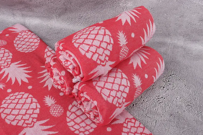 Home Decor Gifts, Bachelorette Party Items, Wedding Gift, Employee Gifts, 70x36 Cotton Pineapple Design Towel, Bridesmaid Gifts, Beach Towel Bulk - 8