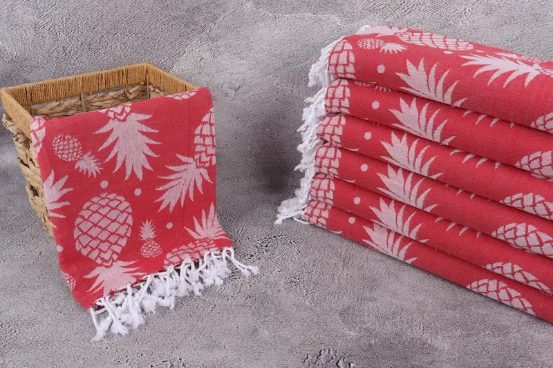 Home Decor Gifts, Bachelorette Party Items, Wedding Gift, Employee Gifts, 70x36 Cotton Pineapple Design Towel, Bridesmaid Gifts, Beach Towel Bulk - 4