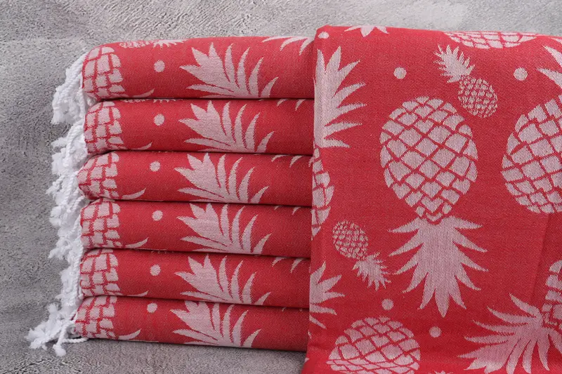 Home Decor Gifts, Bachelorette Party Items, Wedding Gift, Employee Gifts, 70x36 Cotton Pineapple Design Towel, Bridesmaid Gifts, Beach Towel Bulk - 2