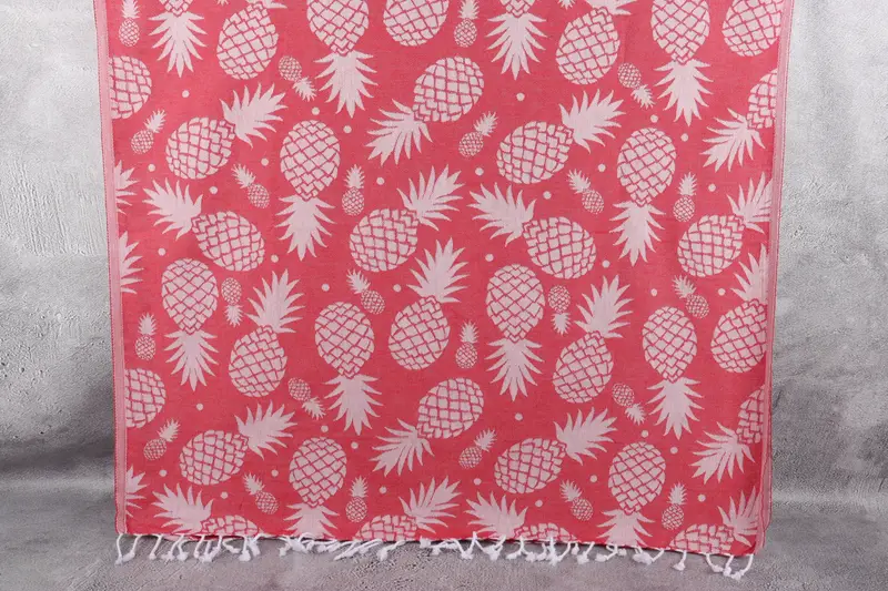 Home Decor Gifts, Bachelorette Party Items, Wedding Gift, Employee Gifts, 70x36 Cotton Pineapple Design Towel, Bridesmaid Gifts, Beach Towel Bulk - 1