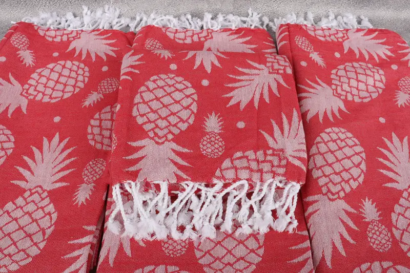 Home Decor Gifts, Bachelorette Party Items, Wedding Gift, Employee Gifts, 70x36 Cotton Pineapple Design Towel, Bridesmaid Gifts, Beach Towel Bulk - 5