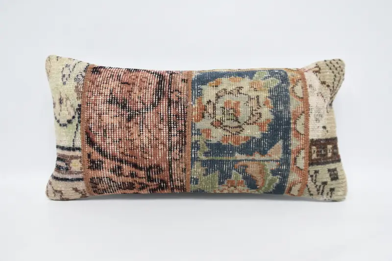 Pillow, Meditation Pillow Cover, Gift Pillow, 12x24 Red Pillow, Retro Pillow Cover, Vintage Kilim Throw Pillow, Vintage Kilim Pillow - 1