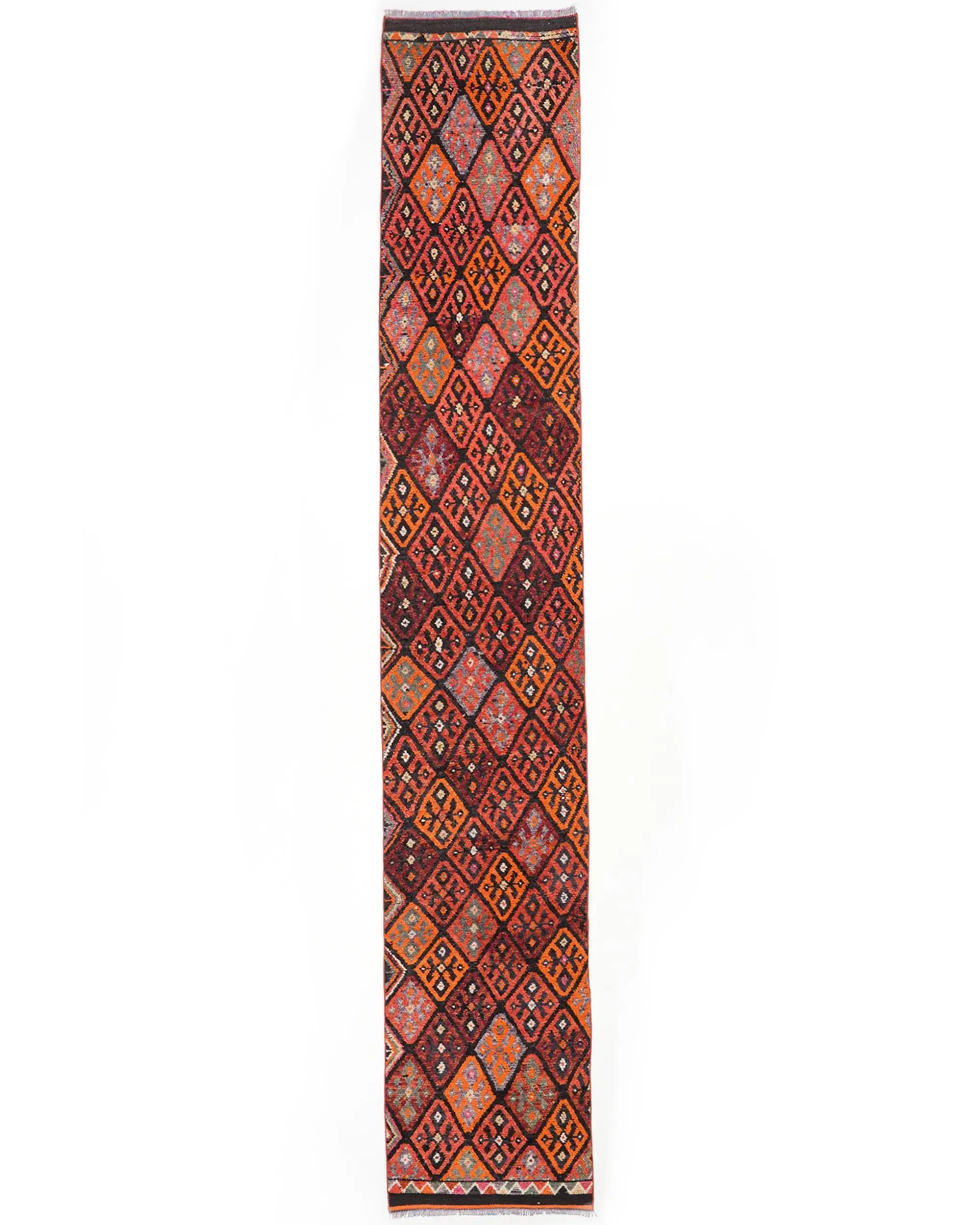 Roter Teppich, 2,3 x 13,3 Fuß, lebendiges Dekor - 1