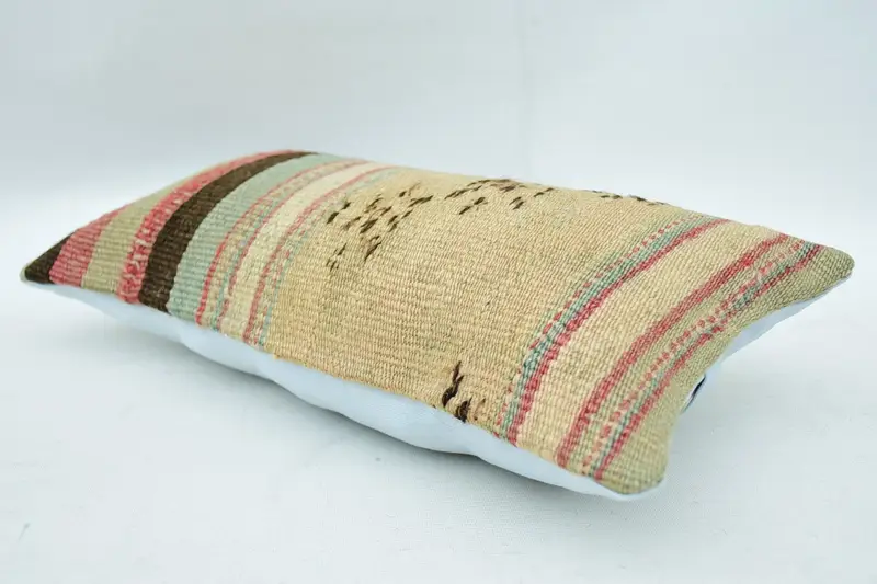 Interior Designer Pillow, 8x16 Beige Cushion, Pillow, Tribal Pillow Cover, Turkish Pillow, Pillow for Sofa, Bed Pillow, Couch Cushion Case - 6