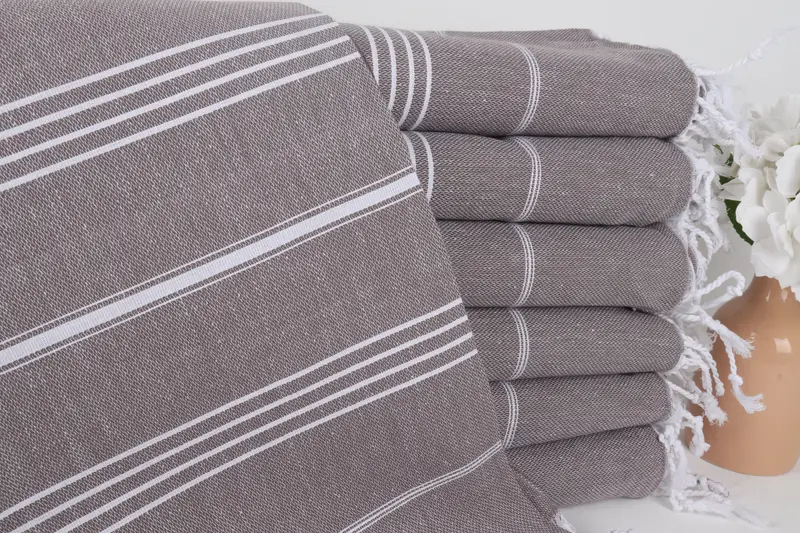Wedding Gift, Personalised Gift, Decorative Towel, Personalized Bridesmaid Gift, Lightweight Turkish towel, 70x40 Cotton Striped Towel, Gym Towel - 1