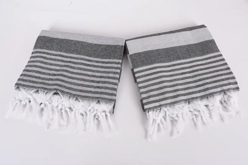 68x36 Cotton Striped Towel, Bachelorette Favor, Bridesmaid Gift, Peshtemal beach towel with unique design, Gym Towel, Sand-free towel, Travel towel - 6