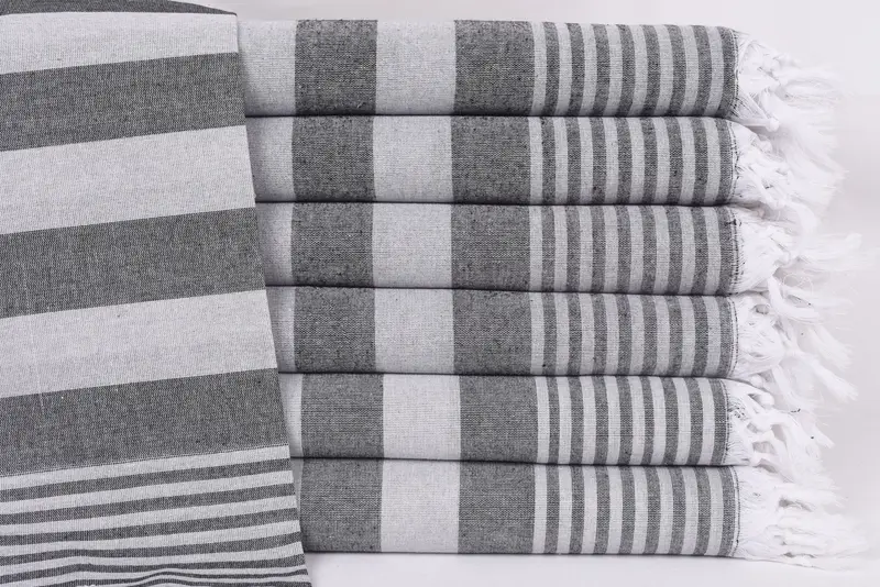 68x36 Cotton Striped Towel, Bachelorette Favor, Bridesmaid Gift, Peshtemal beach towel with unique design, Gym Towel, Sand-free towel, Travel towel - 1
