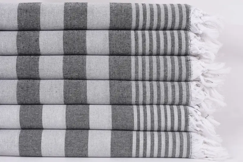 68x36 Cotton Striped Towel, Bachelorette Favor, Bridesmaid Gift, Peshtemal beach towel with unique design, Gym Towel, Sand-free towel, Travel towel - 3