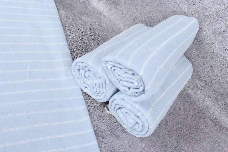 Travel Towel, Holiday Towel, 70x40 Cotton Striped Towel, Xmas Gifts, Organic Towel, Lightweight Turkish towel, Peshtemal Towel, Bridesmaid Gift - 8