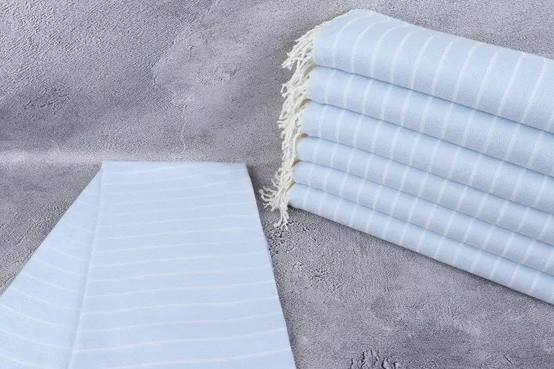 Travel Towel, Holiday Towel, 70x40 Cotton Striped Towel, Xmas Gifts, Organic Towel, Lightweight Turkish towel, Peshtemal Towel, Bridesmaid Gift - 2