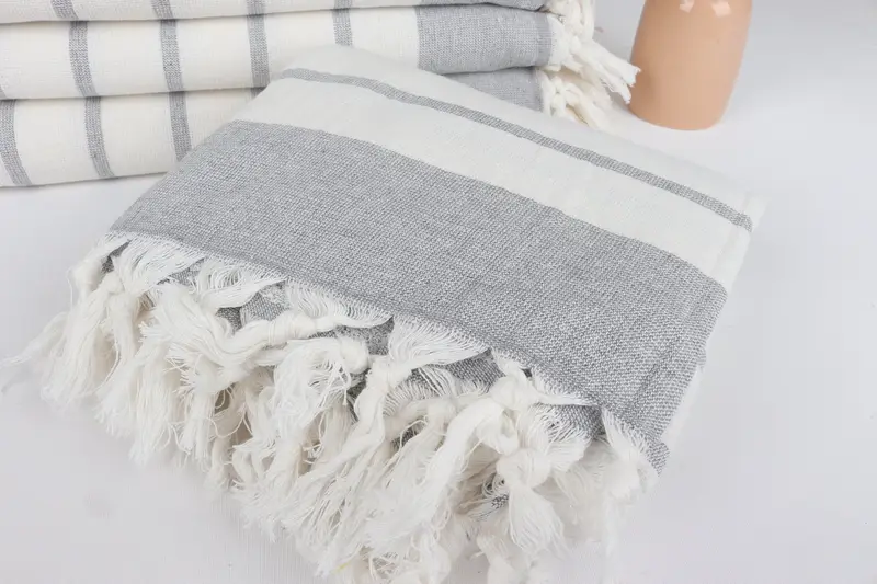 68x39 Cotton Striped Towel, Bachelorette Party Decorations, Handmade Gift, Wedding Day Gift For Bride, Bridesmaid Gift Towel, Turkish Towel Set - 5