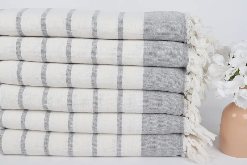 68x39 Cotton Striped Towel, Bachelorette Party Decorations, Handmade Gift, Wedding Day Gift For Bride, Bridesmaid Gift Towel, Turkish Towel Set - 3