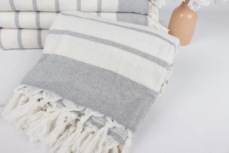 68x39 Cotton Striped Towel, Bachelorette Party Decorations, Handmade Gift, Wedding Day Gift For Bride, Bridesmaid Gift Towel, Turkish Towel Set - 4