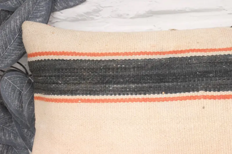 Decorative Bolster Pillow Case, Home Decor Pillow, Pillow for Couch, Ethnic Pillow, Handmade Kilim Cushion, 10x20 Beige Pillow Case, Pillow Case - 2