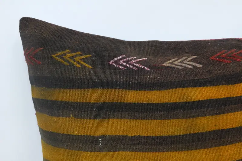 Turkish Kilim Pillow, Cushion, Wholesale Pillow Case, 28x28 Orange Cushion Cover, Kilim Pillow, Vintage Kilim Throw Pillow - 2