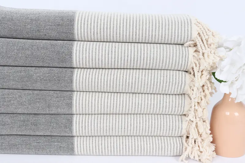 Thin towel, Bridesmaid Gift Towel, Lightweight Turkish towel for beach, Family Gift, Peshtemal Towel, Best Friend Wedding Gift, Beach Towel Bulk - 3