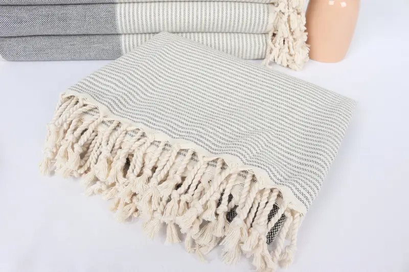 Thin towel, Bridesmaid Gift Towel, Lightweight Turkish towel for beach, Family Gift, Peshtemal Towel, Best Friend Wedding Gift, Beach Towel Bulk - 5