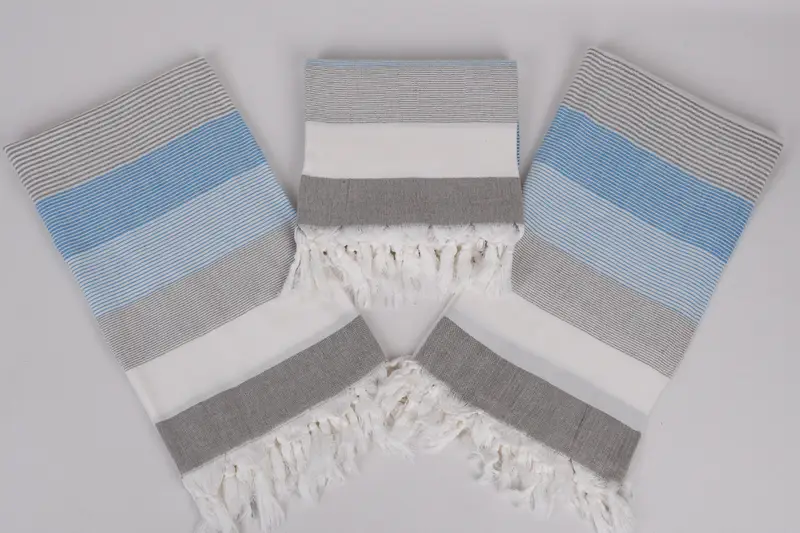 Soft towel, Traditional Turkish peshtemal for hammam, Turkish beach towel, Maid Of Honor Gift, Personalized Towel, 68x40 Cotton Striped Towel - 6