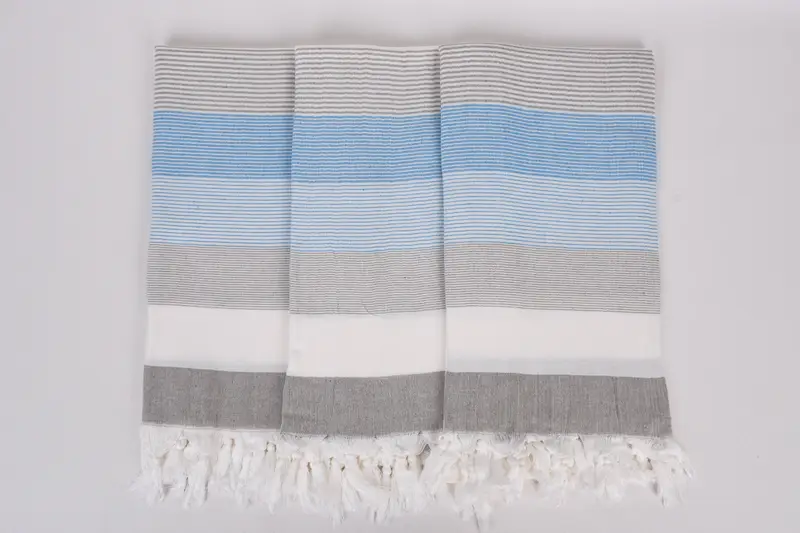 Soft towel, Traditional Turkish peshtemal for hammam, Turkish beach towel, Maid Of Honor Gift, Personalized Towel, 68x40 Cotton Striped Towel - 7