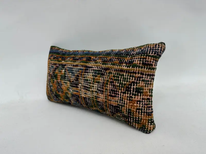 Turkish Pillow, Boho Pillow, Home Decor Pillow, Pillow, 8x16 Orange Pillow Case, Outdoor Patio Pillow Sham, Ethnic Throw Pillow - 4