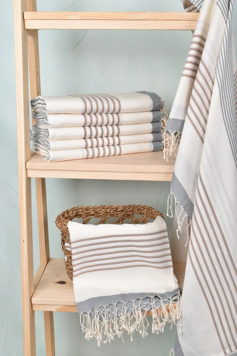 Lightweight towel, 70x40 Cotton Striped Towel, Bachelorette Favors Beach, Bridal Party Gifts, Spa Gift Towel, Turkish hand towel, Turkish Towel USA - 3