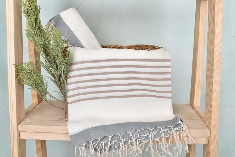 Lightweight towel, 70x40 Cotton Striped Towel, Bachelorette Favors Beach, Bridal Party Gifts, Spa Gift Towel, Turkish hand towel, Turkish Towel USA - 4
