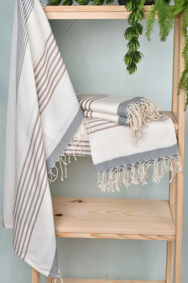 Lightweight towel, 70x40 Cotton Striped Towel, Bachelorette Favors Beach, Bridal Party Gifts, Spa Gift Towel, Turkish hand towel, Turkish Towel USA - 6