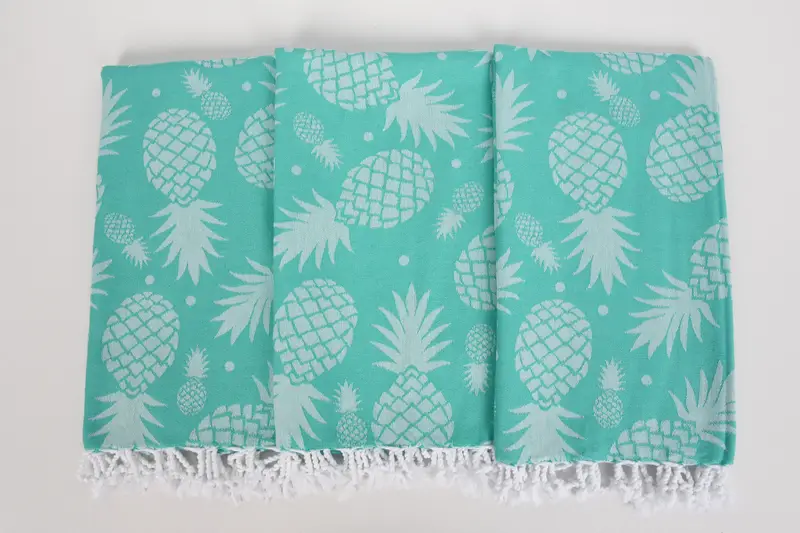 Absorbent Turkish towel, Lightweight towel, Turkish hand towel, Spa Gift Towel, Family Gift Basket, 70x36 Cotton Pineapple Design Towel, Peshtemal - 7