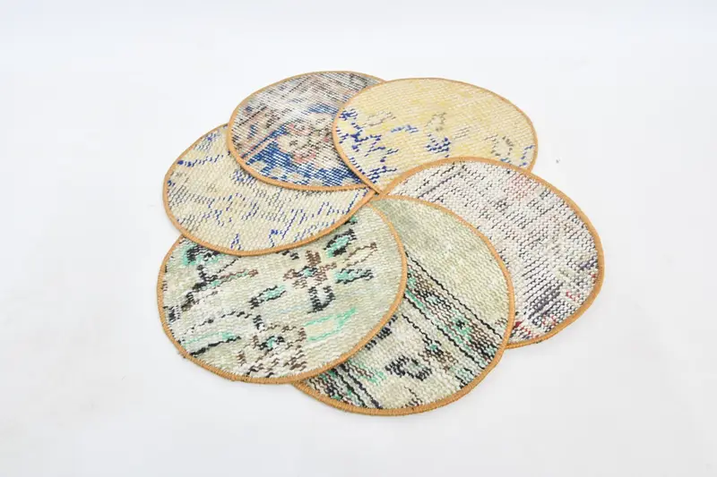 Elegant Blue and Beige Table Decor Placemats, Versatile Dining Accessory