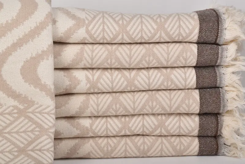 Boho Throw Blankets, Best Friend Gift Ideas, Woven Blanket, Monogram Beach Blanket, Personalized Gifts, Organic Throw, 68x50 Cotton Diamond Towel - 1