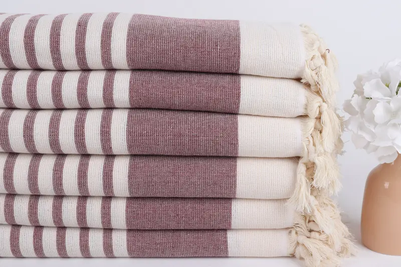 Lightweight Turkish towel, Bachelorette Favor, Absorbent towel, Custom Bath Towel, 64x36 Cotton Striped Terry Towel, Monogrammed Beach Towel - 3