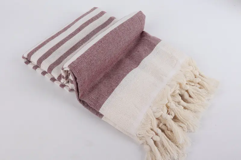 Lightweight Turkish towel, Bachelorette Favor, Absorbent towel, Custom Bath Towel, 64x36 Cotton Striped Terry Towel, Monogrammed Beach Towel - 6