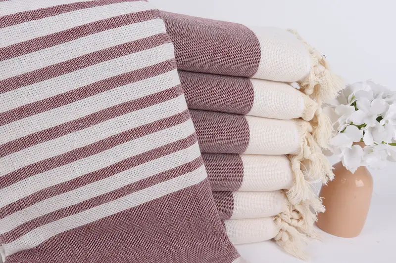 Lightweight Turkish towel, Bachelorette Favor, Absorbent towel, Custom Bath Towel, 64x36 Cotton Striped Terry Towel, Monogrammed Beach Towel - 1