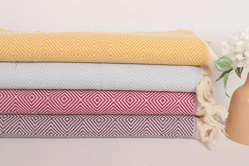 Monogram Kitchen Towel, Personalized Kitchen Towel, Gift For Wedding Day, Personalized Gifts, Wedding Gifts Towel, 36x20 Cotton Diamond Towel - 2