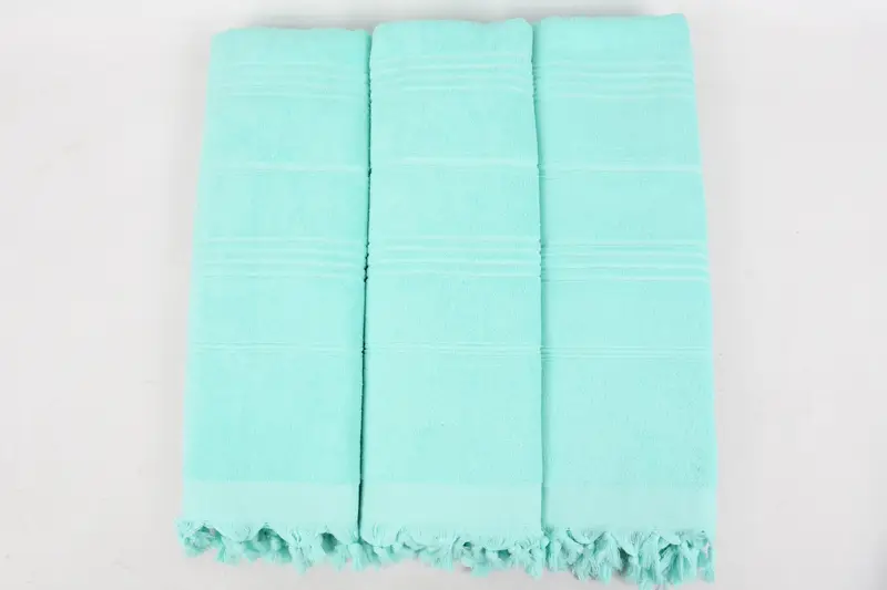 70x36 Cotton Striped Terry Towel, Soft towel, Handmade Gift, Sand-resistant Turkish towel for the beach, Turkish towel, Bridesmaid Favors - 3