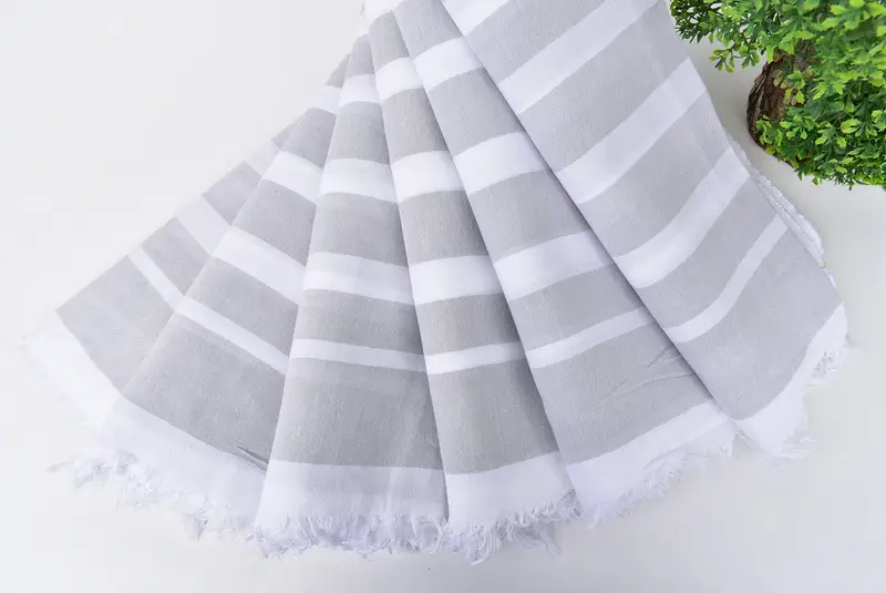 Luxury Beach Towel, Pool Towels, Embroidered Towel, Custom Beach Towels, Beach Towel Gift, Absorbent towel, Bridal Gifts, 64x40 Cotton Striped Towel - 4