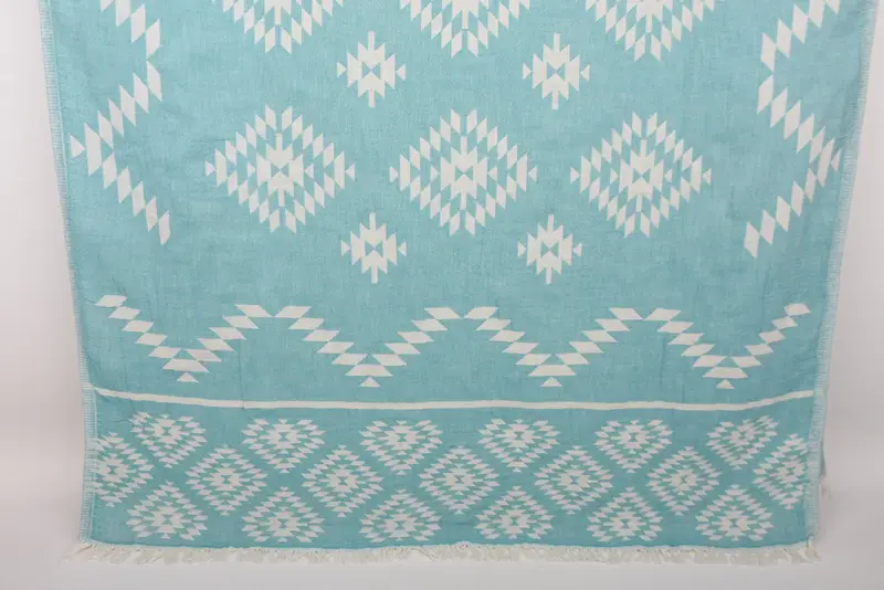 Bachelorette Favor Turkish Cotton Towel Petrol Blue, 70x36 Inches