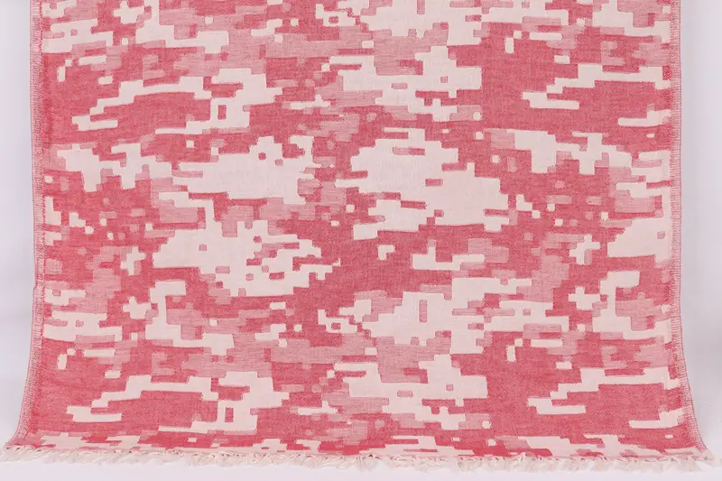 Toalla de camuflaje Regalos personalizados Algodón rojo, 36x67 pulgadas